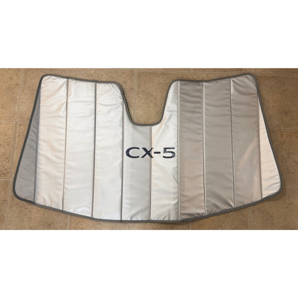 Mazda CX-5 Custom Fit Folding Windshield Sunshade Silver Reflective with Bag